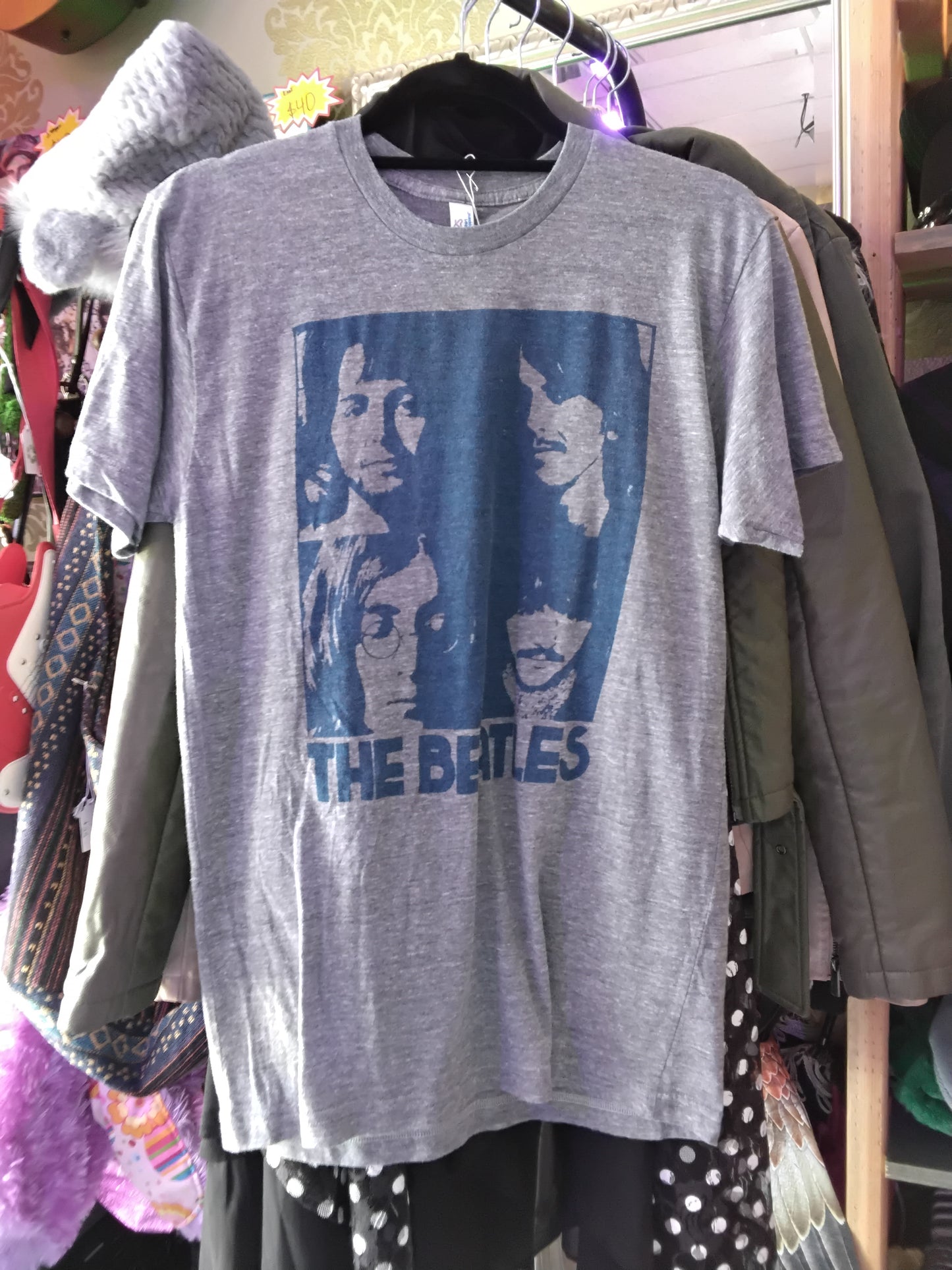 The Beatles Graphic Band T-Shirt Gray M