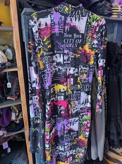 NYC Bodycon Slip Dress Small Y2K
