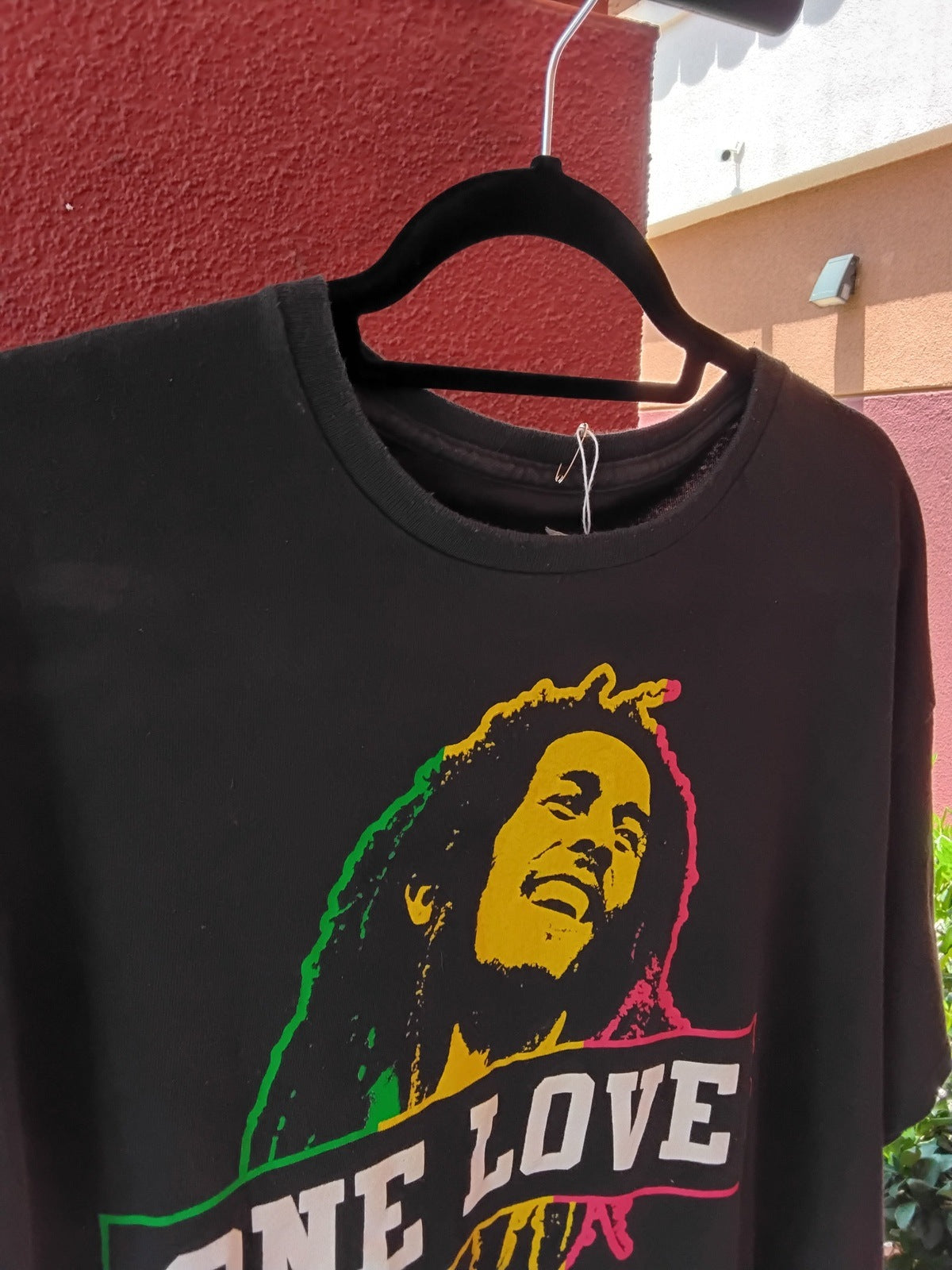 Bob Marley One Love Band T-Shirt Black 2XL
