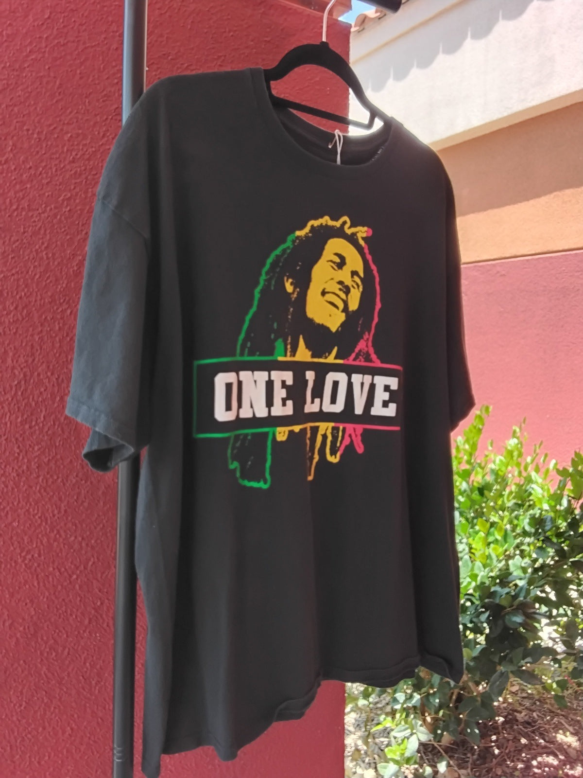 Bob Marley One Love Band T-Shirt Black 2XL