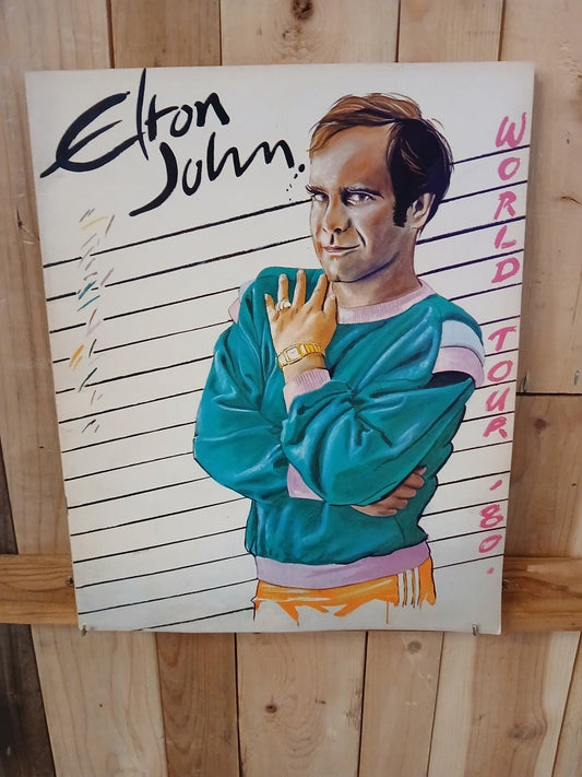 Elton John 1980 World Tour Official Program Book