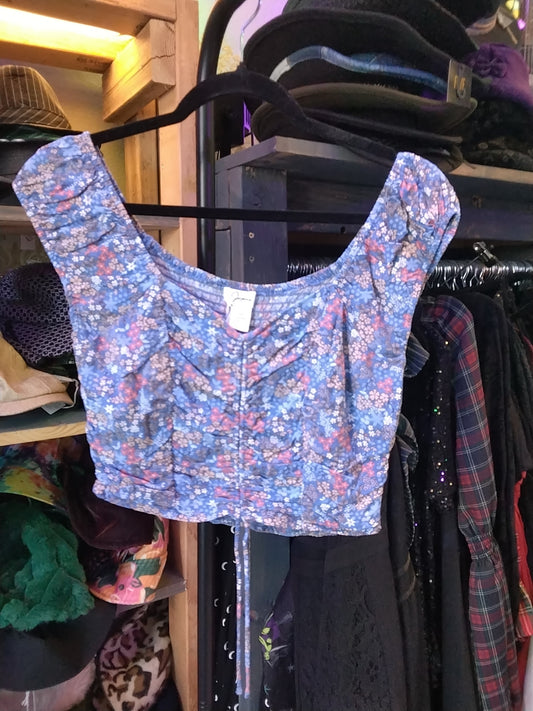 Japna medium floral Anthropologie Crop top