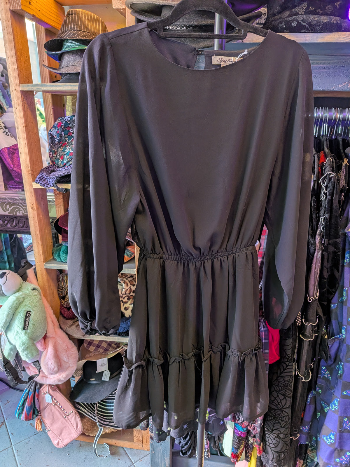 Flying Tomato XS Black Dress
