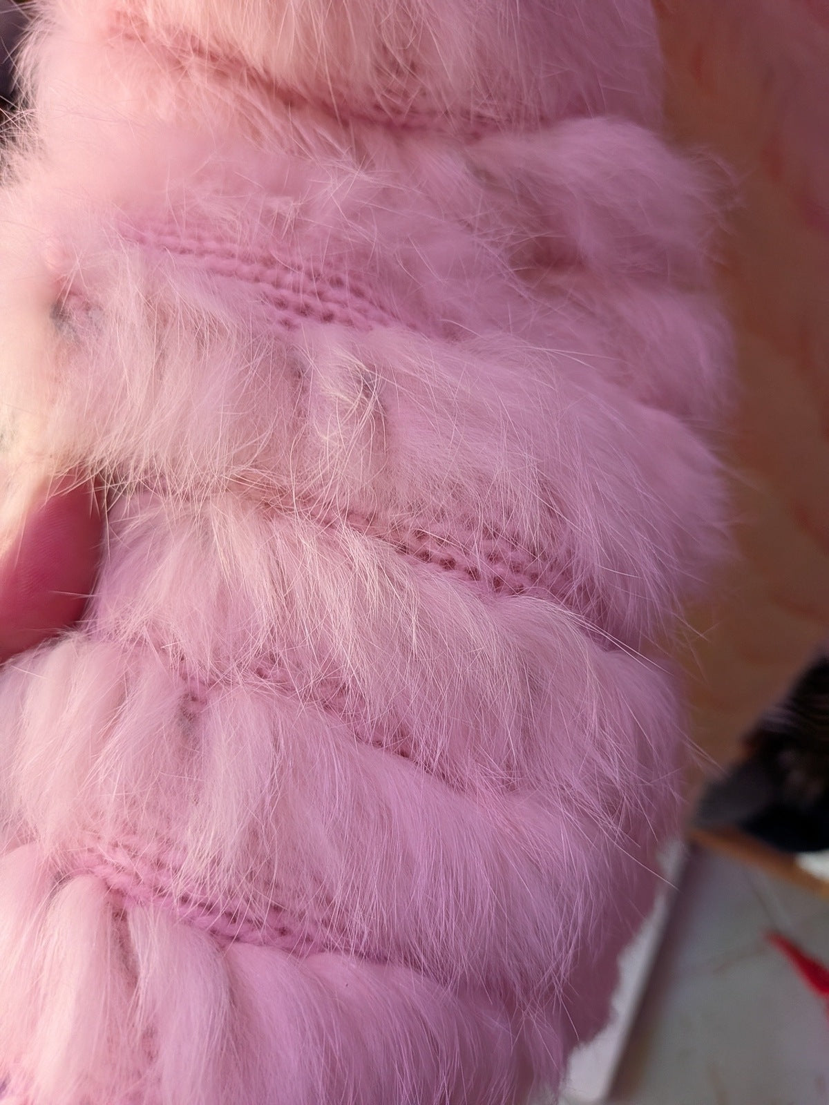 Jennyfer J One Size Pink New Poncho Faux Fur