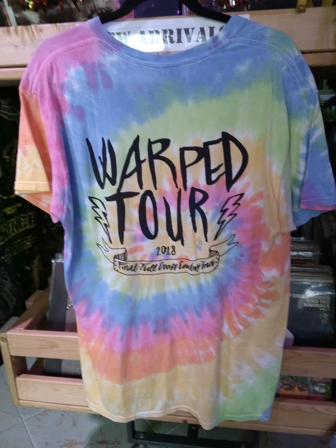 Tye Dye Rainbow Warped Tour T-shirt
