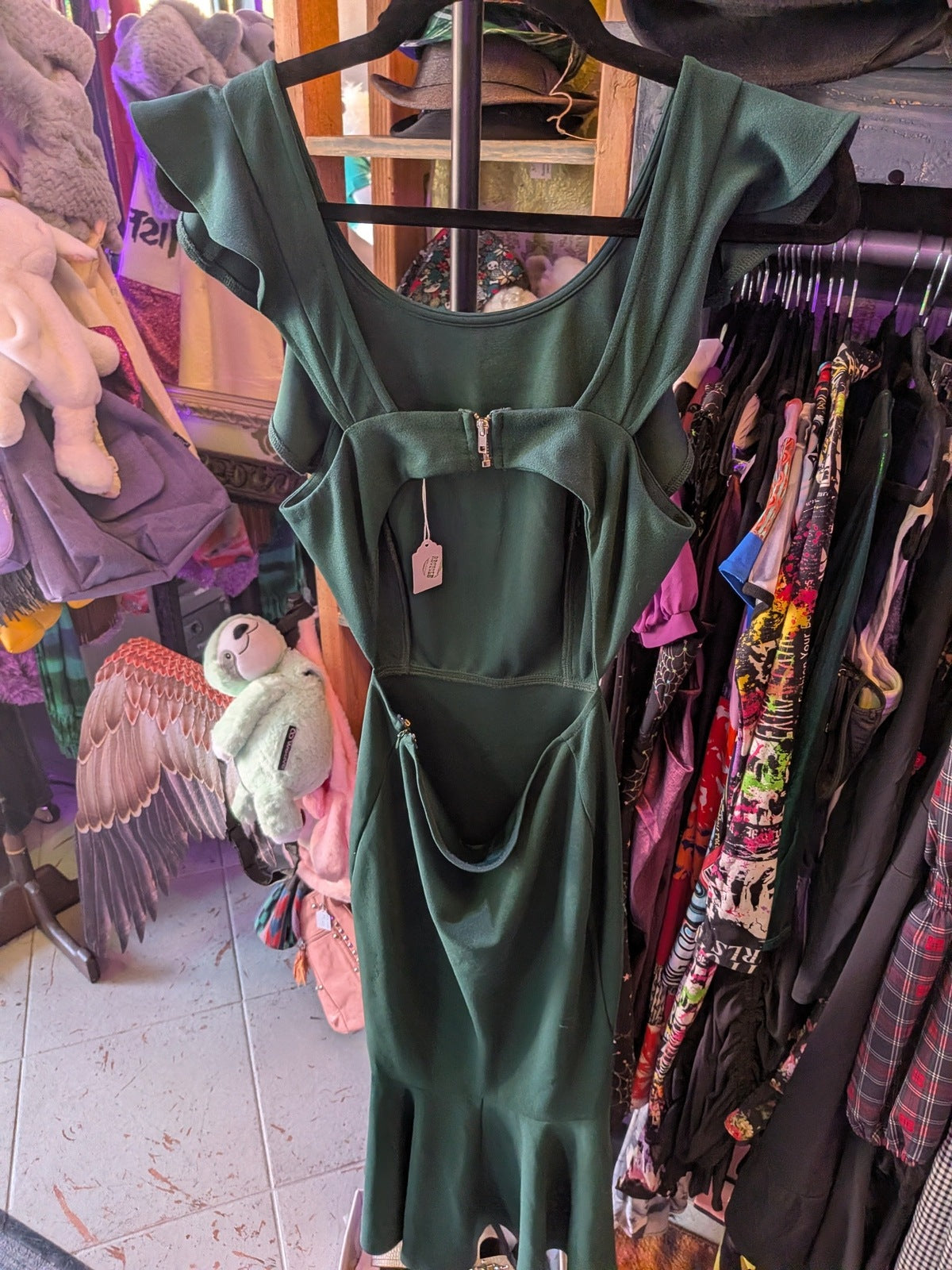 Saints + Secrets Small Green Mermaid Style Dress