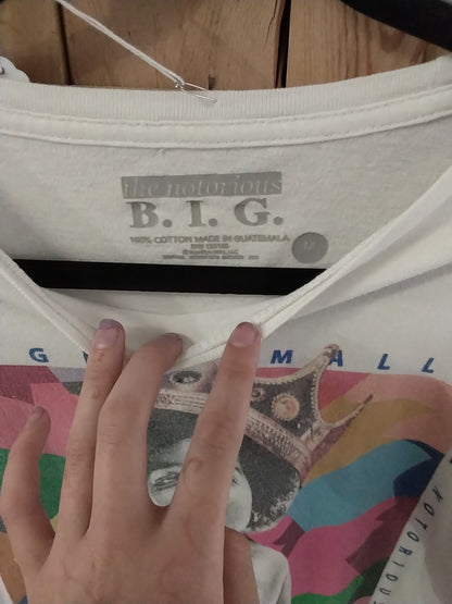 Biggie white tee medium