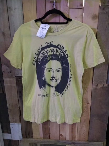Yellow RARE TRUNK LTD. Sex Pistols God Save The Queen T-Shirt Size Med