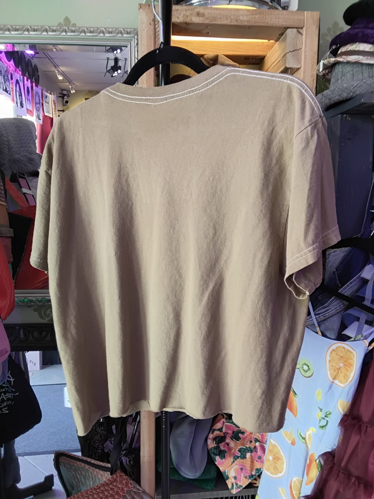 The Police North American Tour Cropped Band T-Shirt Brown M/L New With Tags