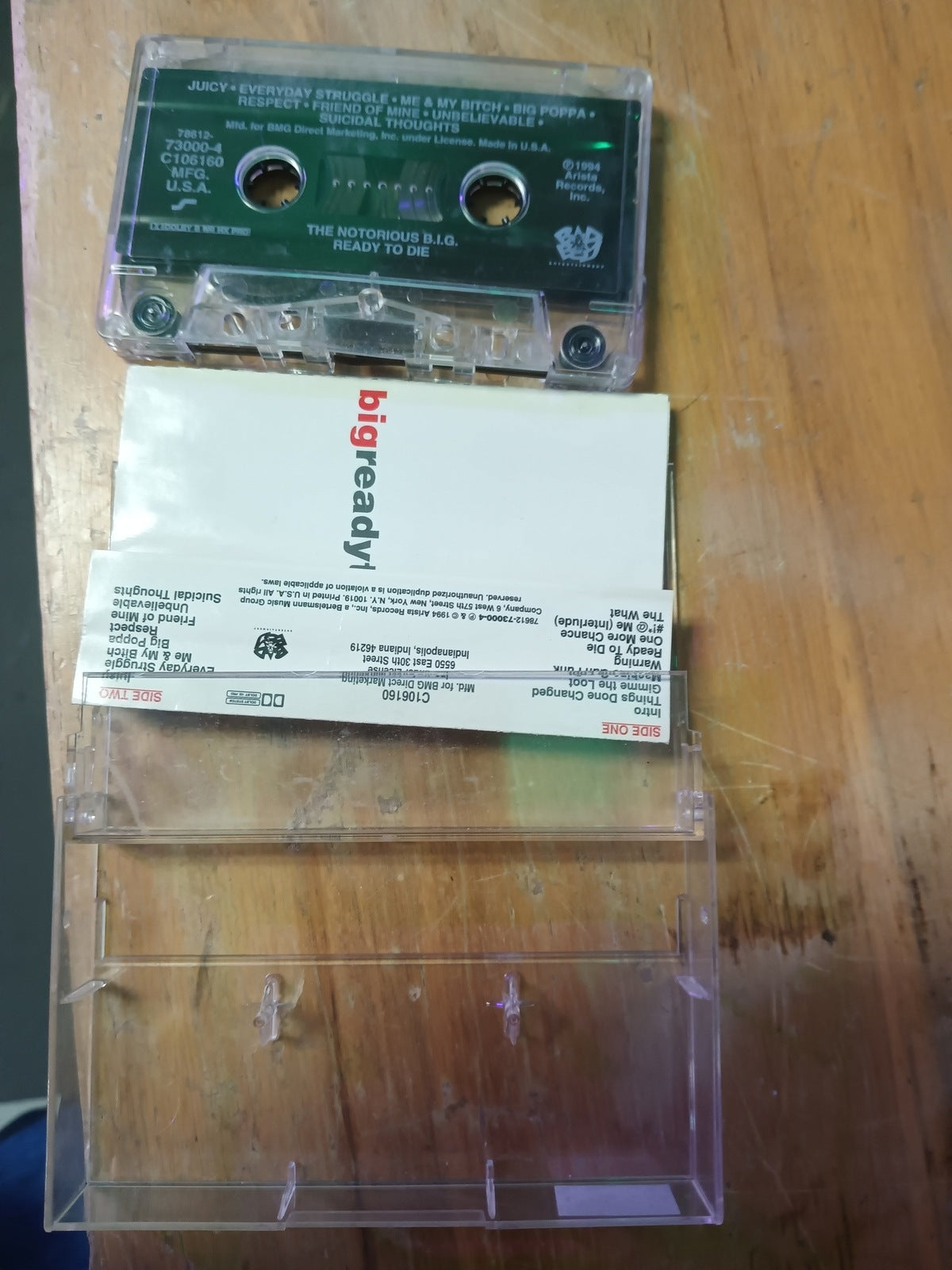 The Notorious B.I.G. Ready to Die Cassette Tape Rare!