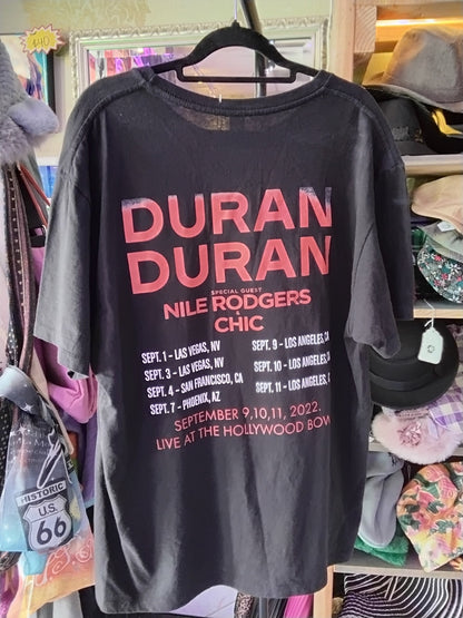 Duran Duran "Live at the Hollywood Bowl" Band T-Shirt Black L