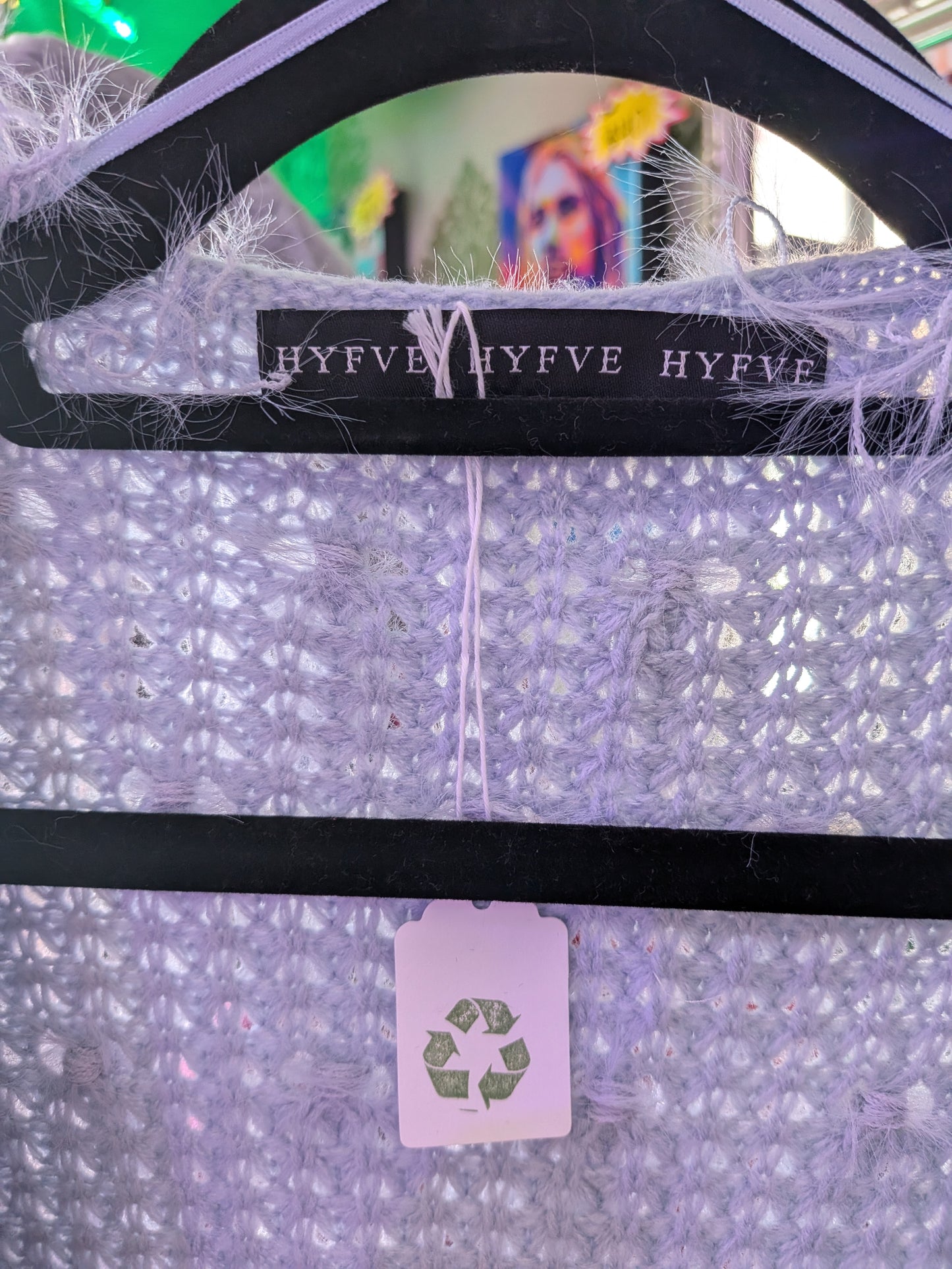 HYFVE Small Silver Swampy Festival Sweater