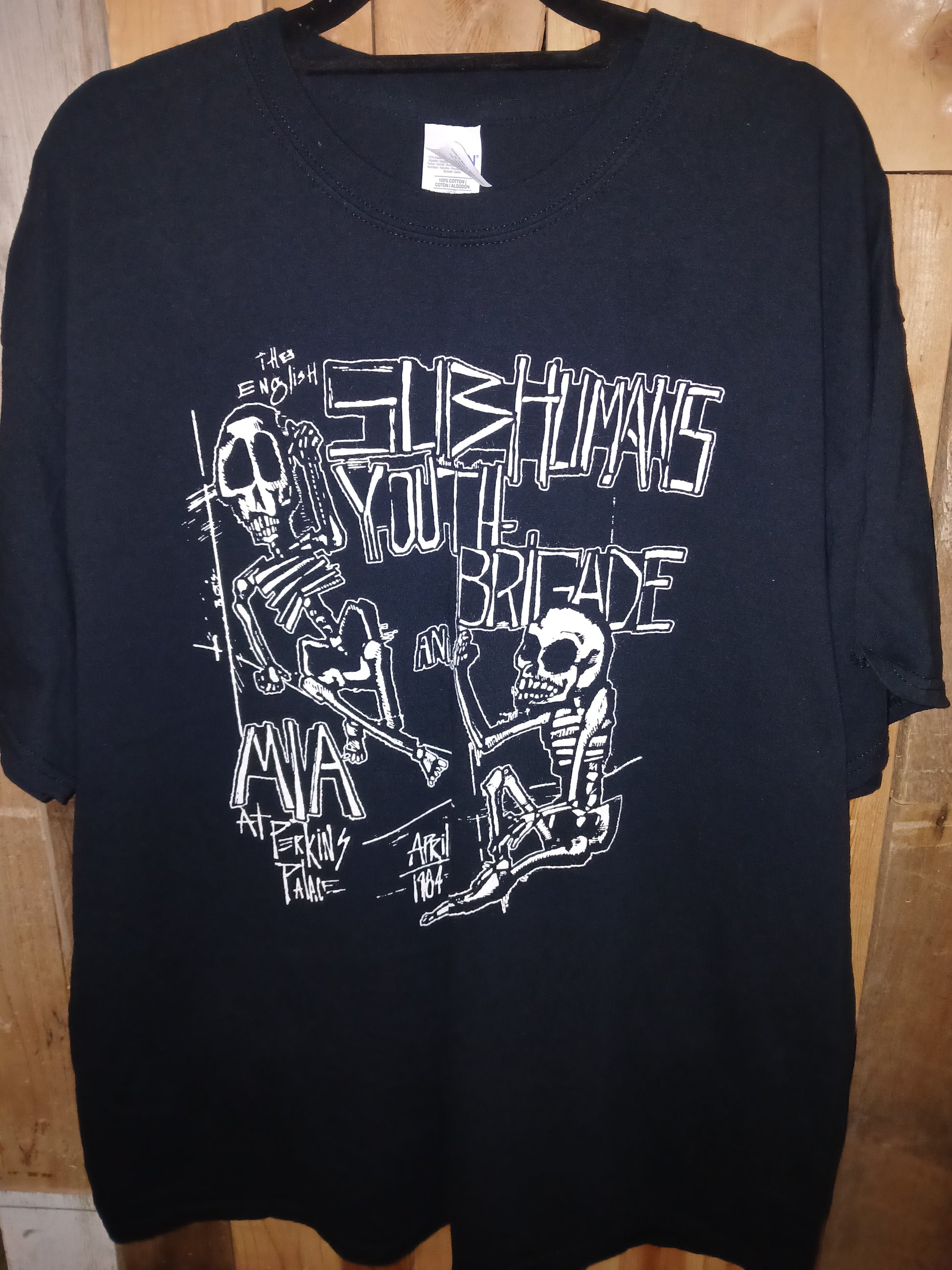 Subhumans / Youth Brigade Men's T-Shirt Size XL