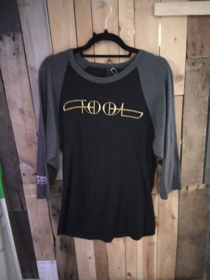 Tool black/gray raglan sleeve shirt