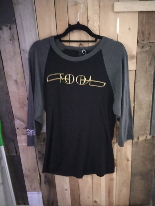 Tool black/gray raglan sleeve shirt