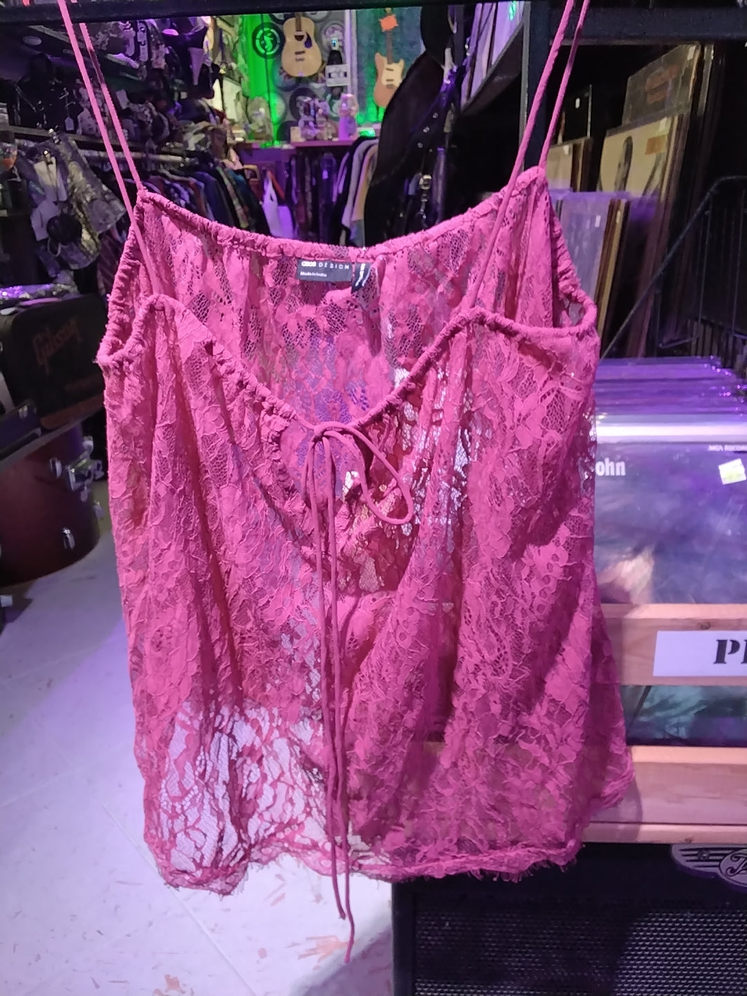 Osos raspberry lace blouse