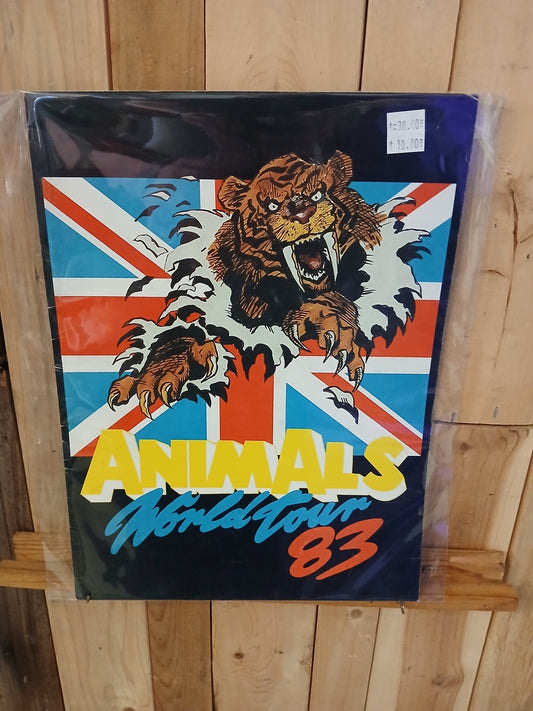 Animals 1983 World Tour Official Program Book