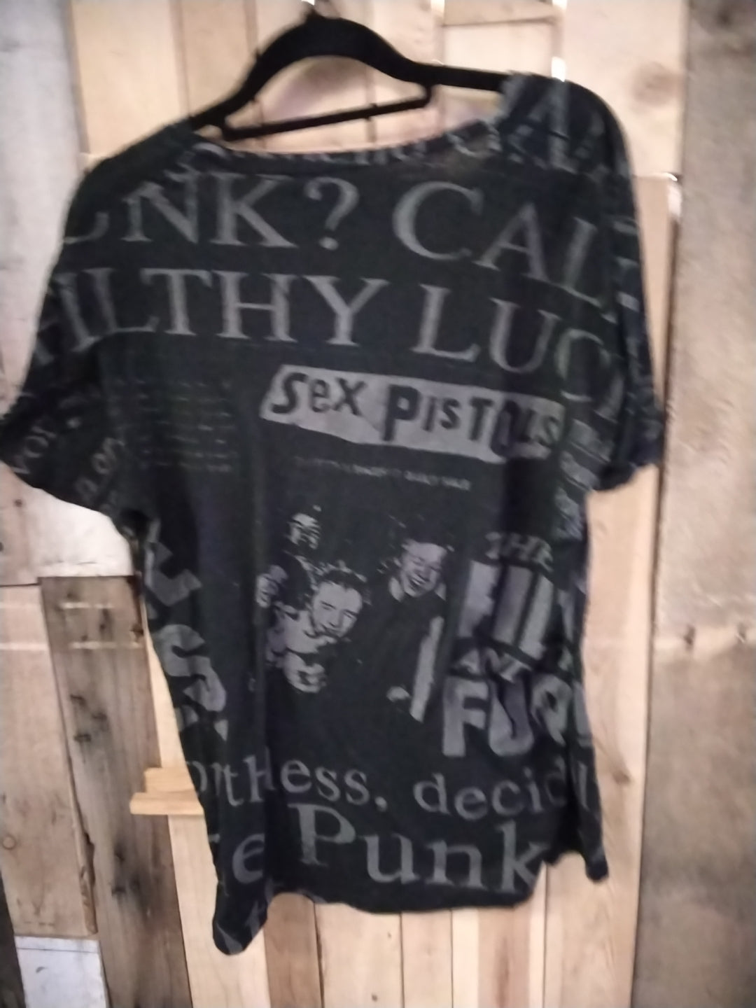 XL Amal Guesseus Grey and black Sex Pistols Tshirt