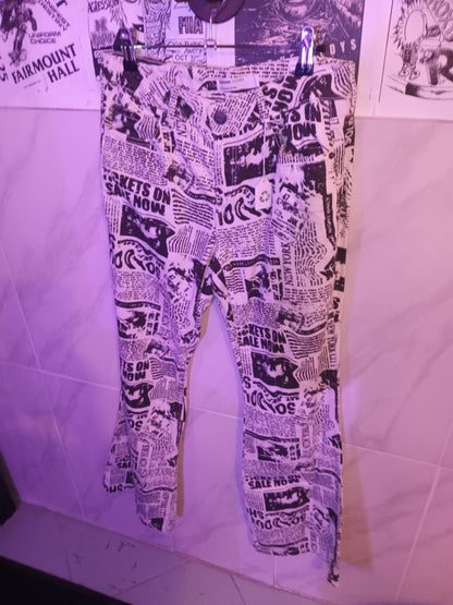 Garage Denim Size 3/26 Newsprint Jeans