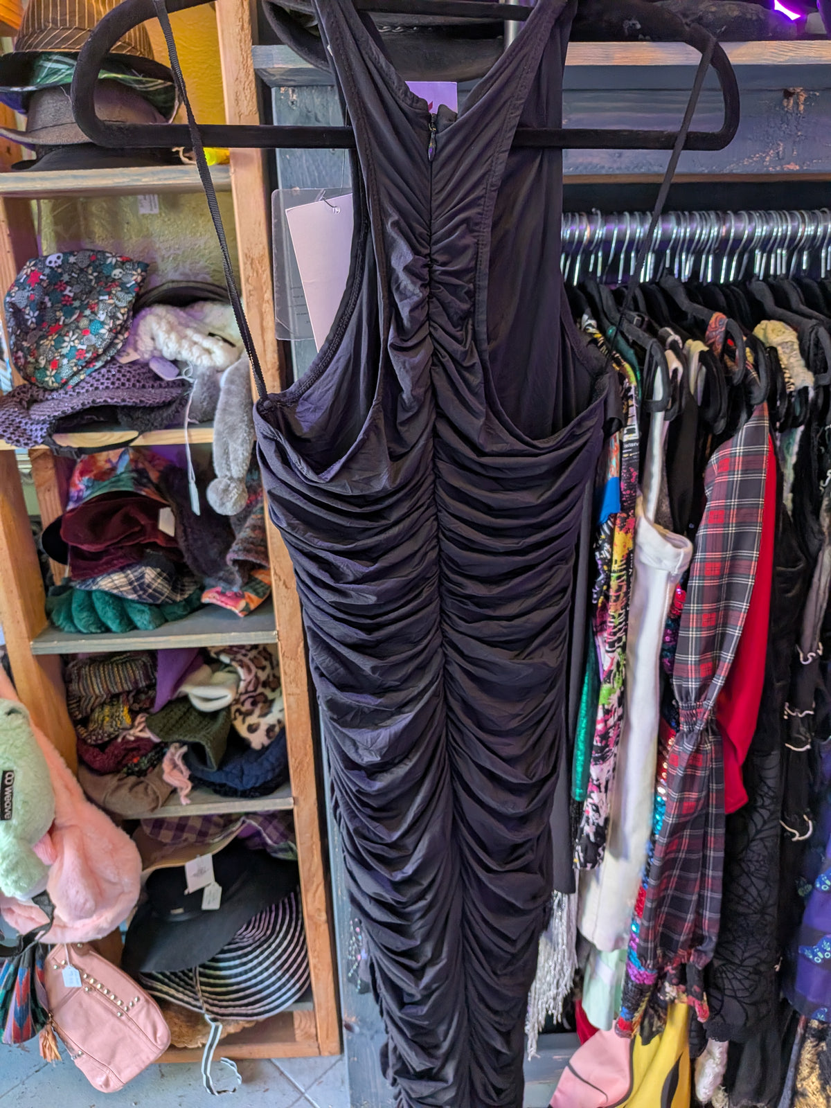 A.L.C. Black Ruched Bodycon Wriggle Dress