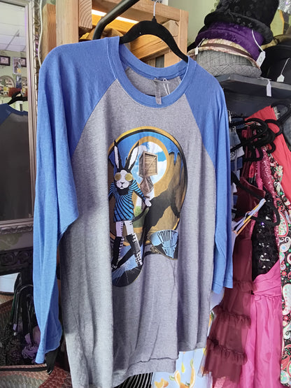 *RARE* Counting Crows Y2K Band 3/4 Sleeve Baseball Tee Gray M
