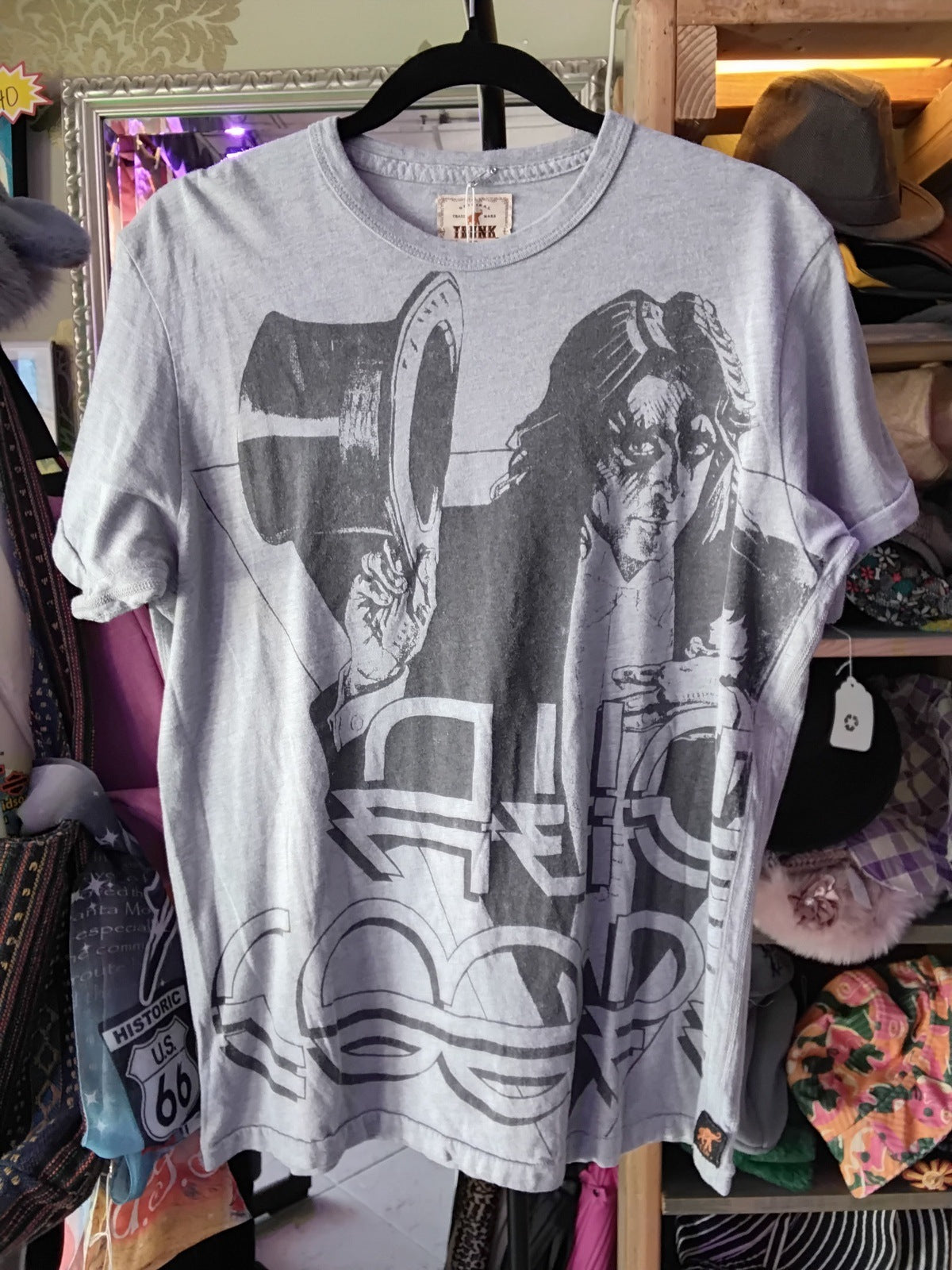 Alice Cooper Graphic Trunk Ltd. Band T-Shirt Gray M