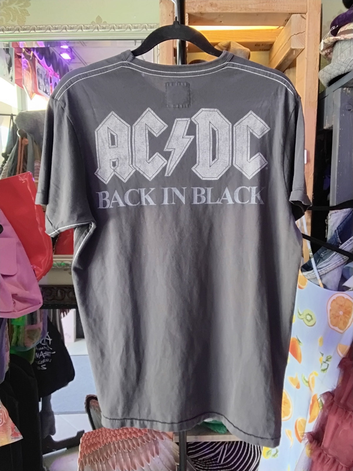 ACDC Back In Black 2008 Trunk Ltd. Tuxedo Graphic Limited Band T-Shirt Black M