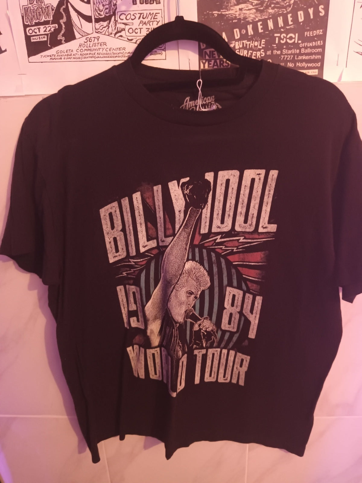 Billy Idol Large Black T-shirt