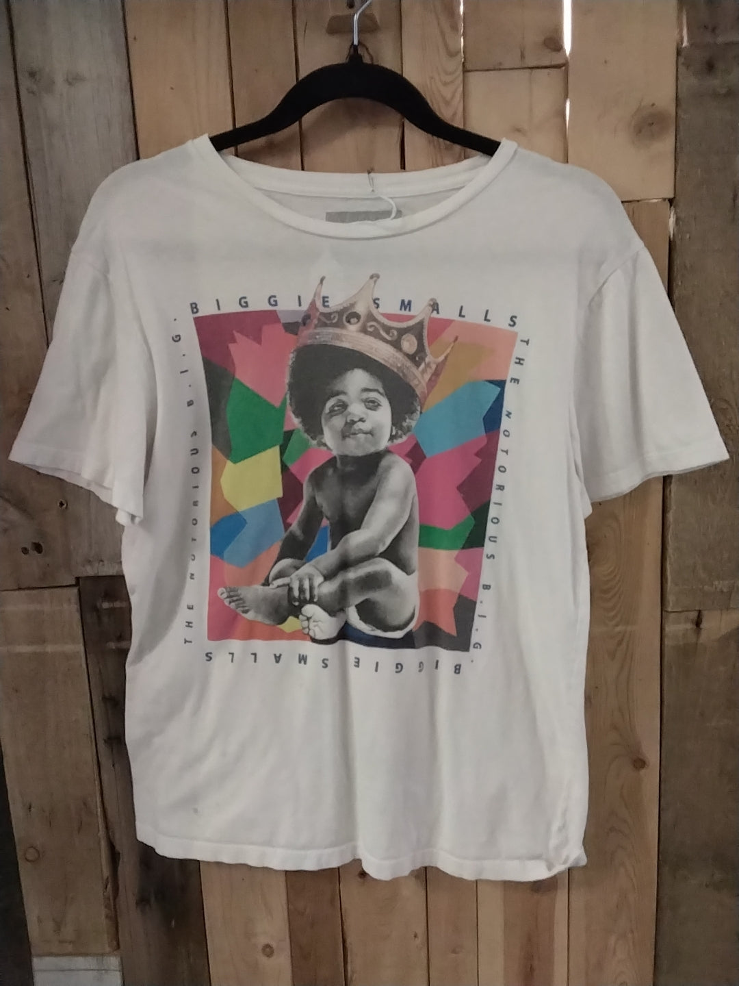 Biggie white tee medium