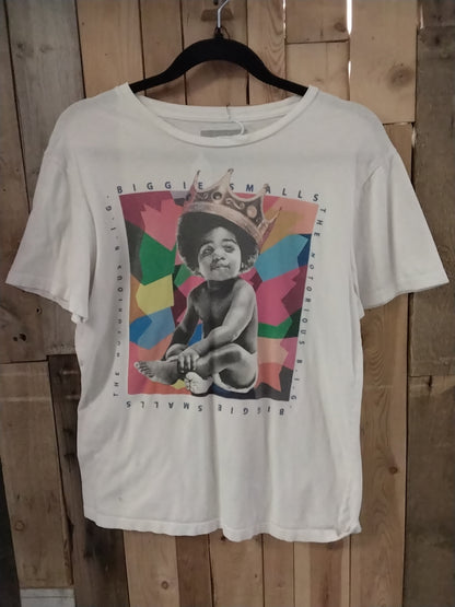 Biggie white tee medium