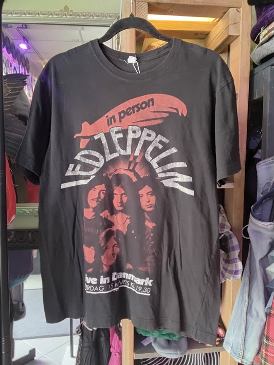 *RARE* Led Zeppelin Live In Denmark 2011 Band T-Shirt Black L