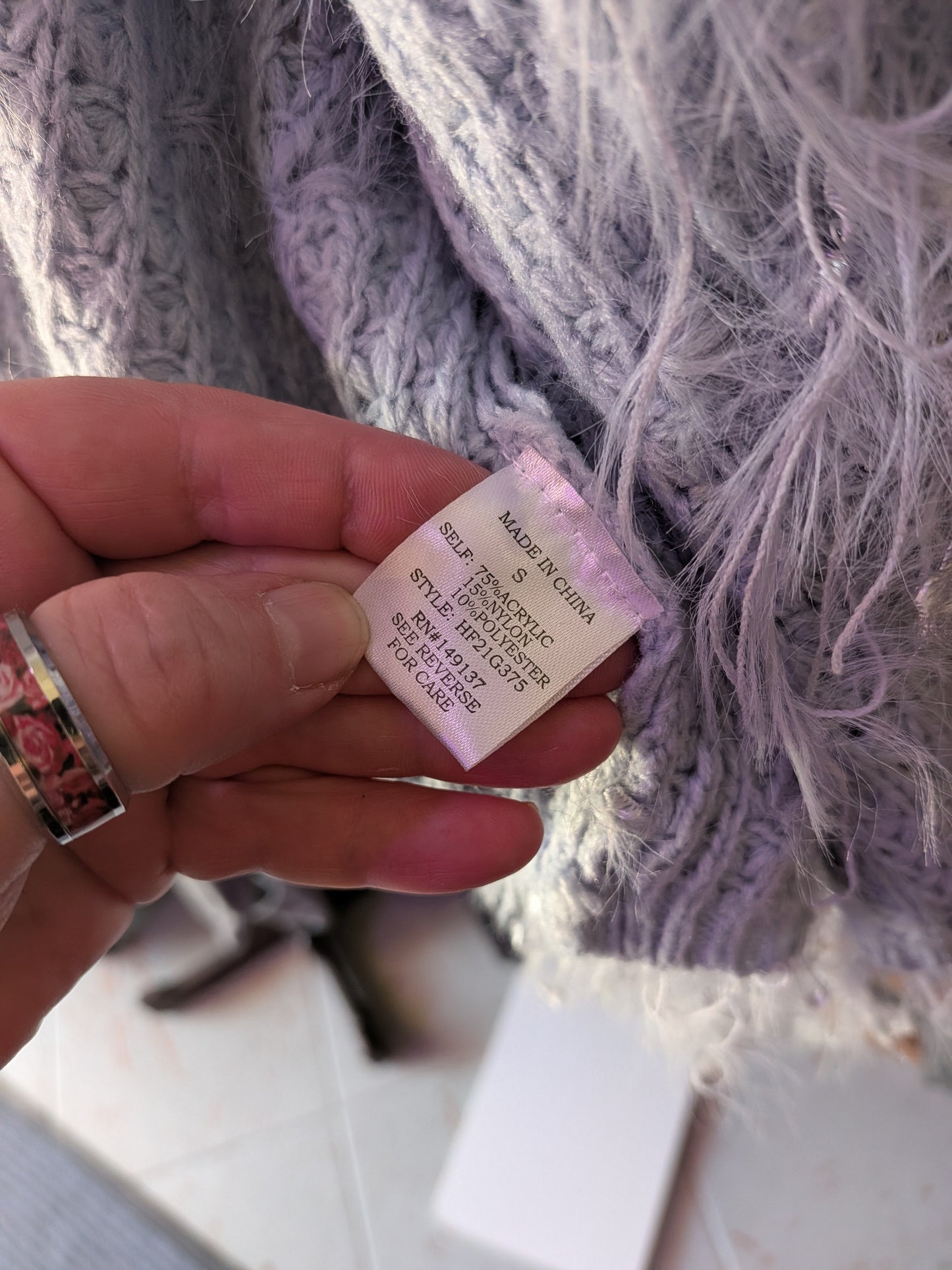 HYFVE Small Silver Swampy Festival Sweater