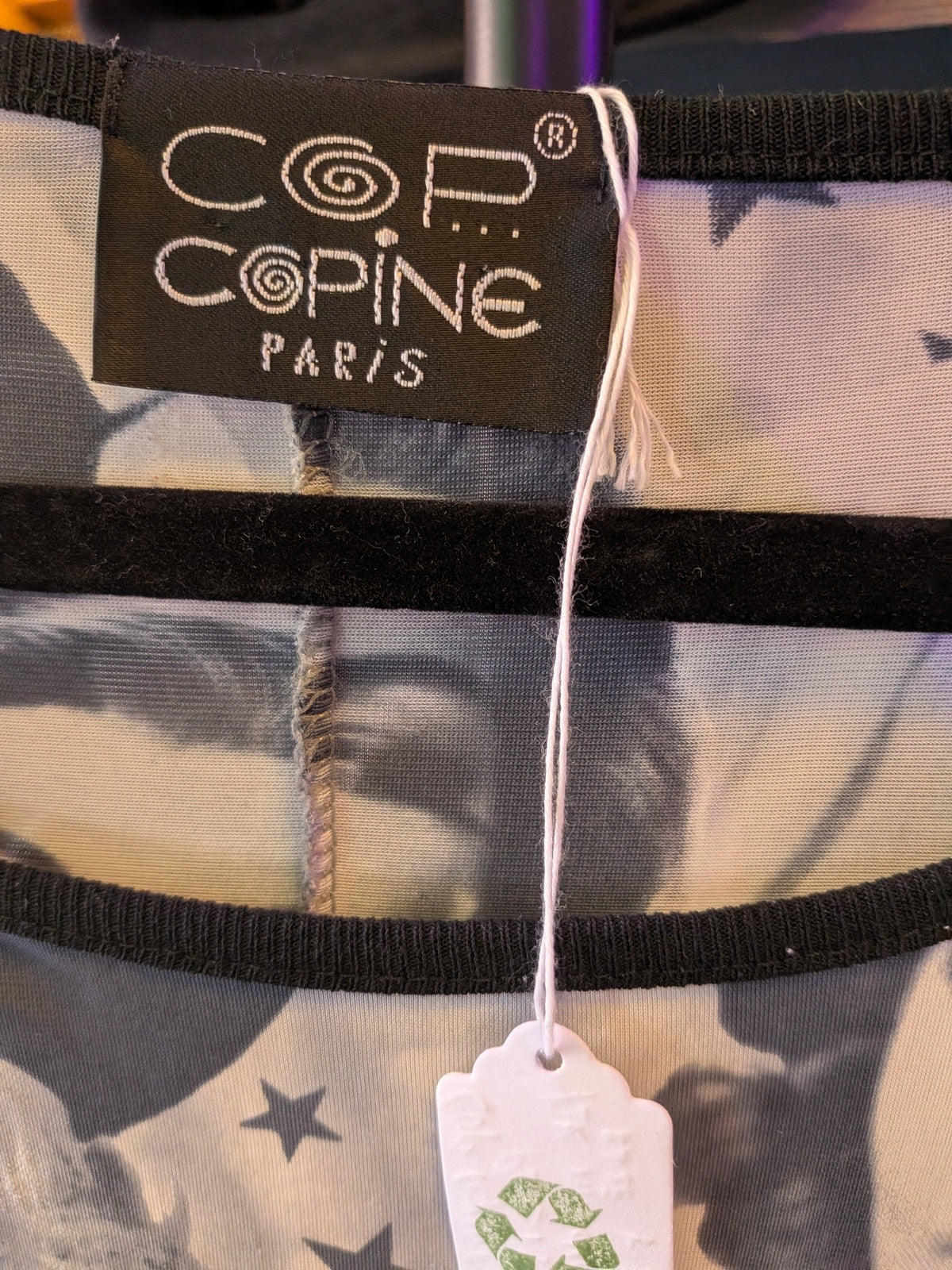 Cop Copine Paris Small Vintage Y2K Glam Dress Rare!
