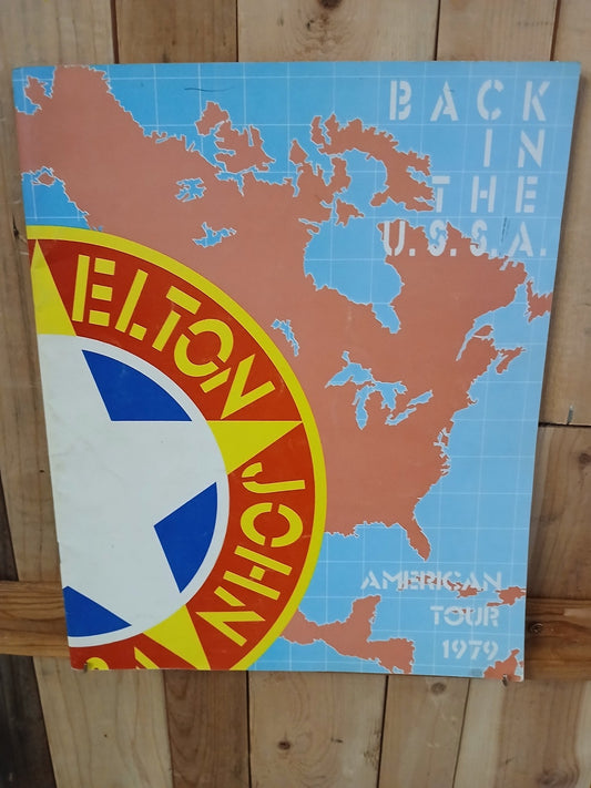 Elton John 1979 American Tour Official Program Book Back in the U.S.S.A.