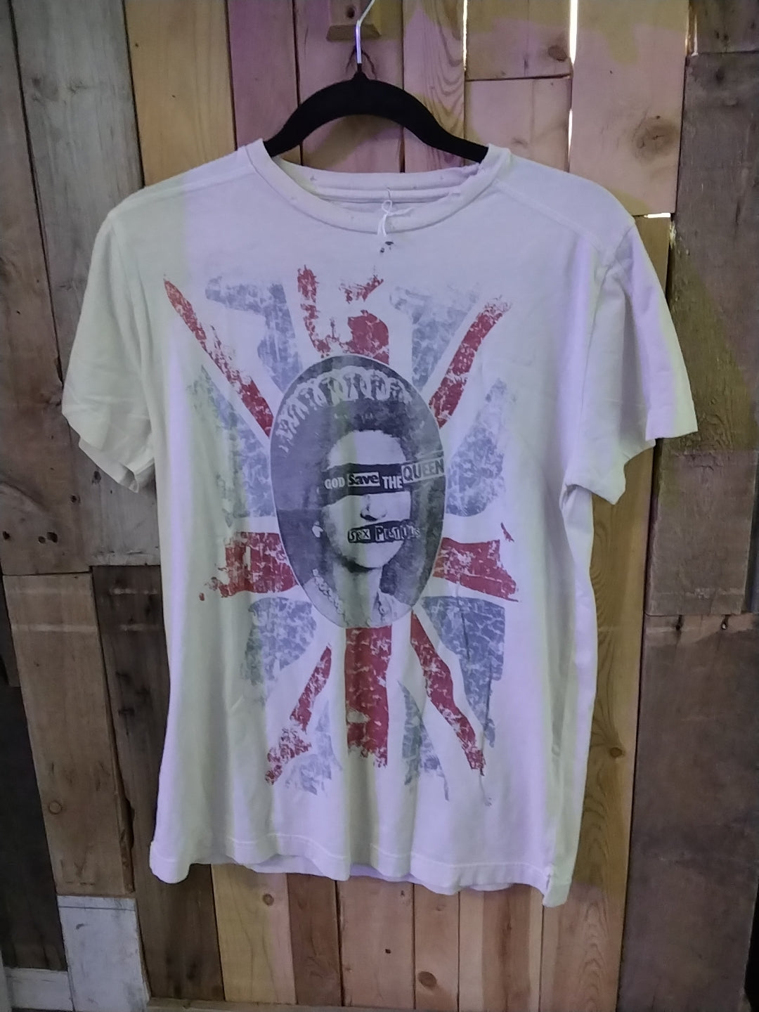 RARE LIVE NATION Off White Sex Pistols Signature Newwork T-Shirt
