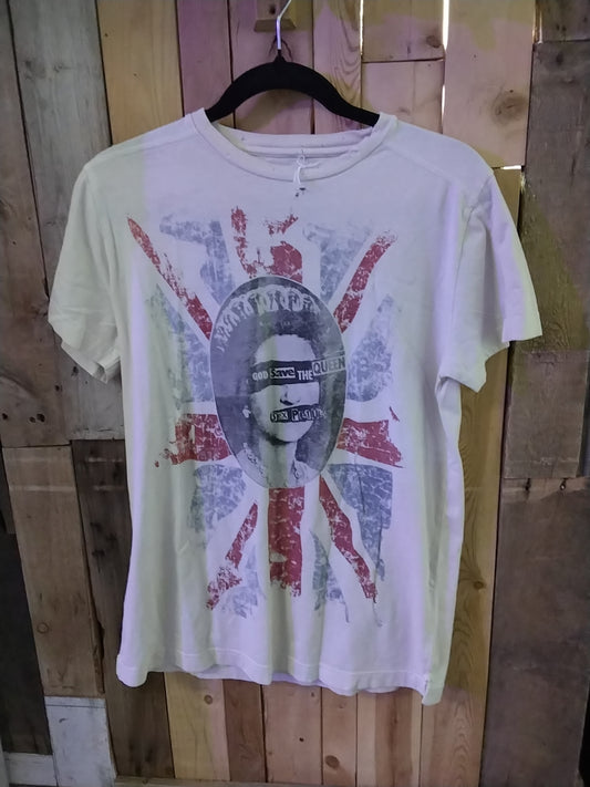 RARE LIVE NATION Off White Sex Pistols Signature Newwork T-Shirt