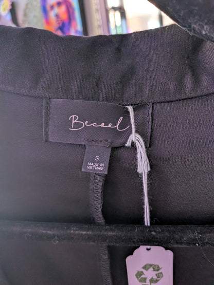 BeCool Small Open Black Cardigan Lightweight Jacket