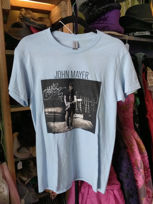 John Mayer small light blue Graphic T-Shirt
