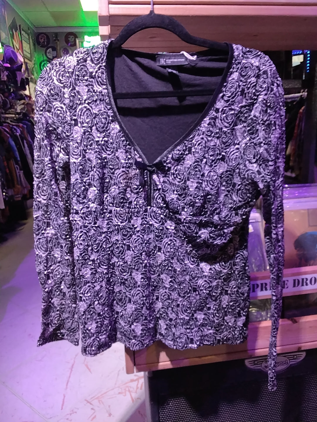 INC International Concepts floral blouse