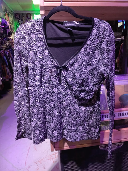 INC International Concepts floral blouse