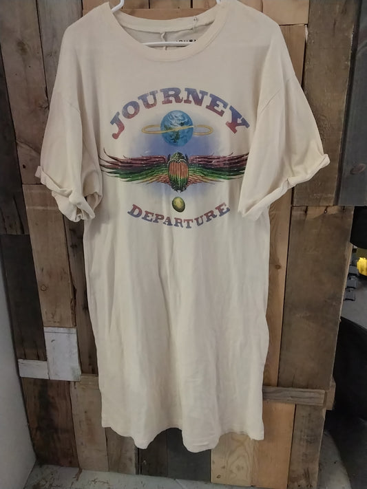 Journey Official Merchandise Departure Extra Long T-Shirt Size Medium