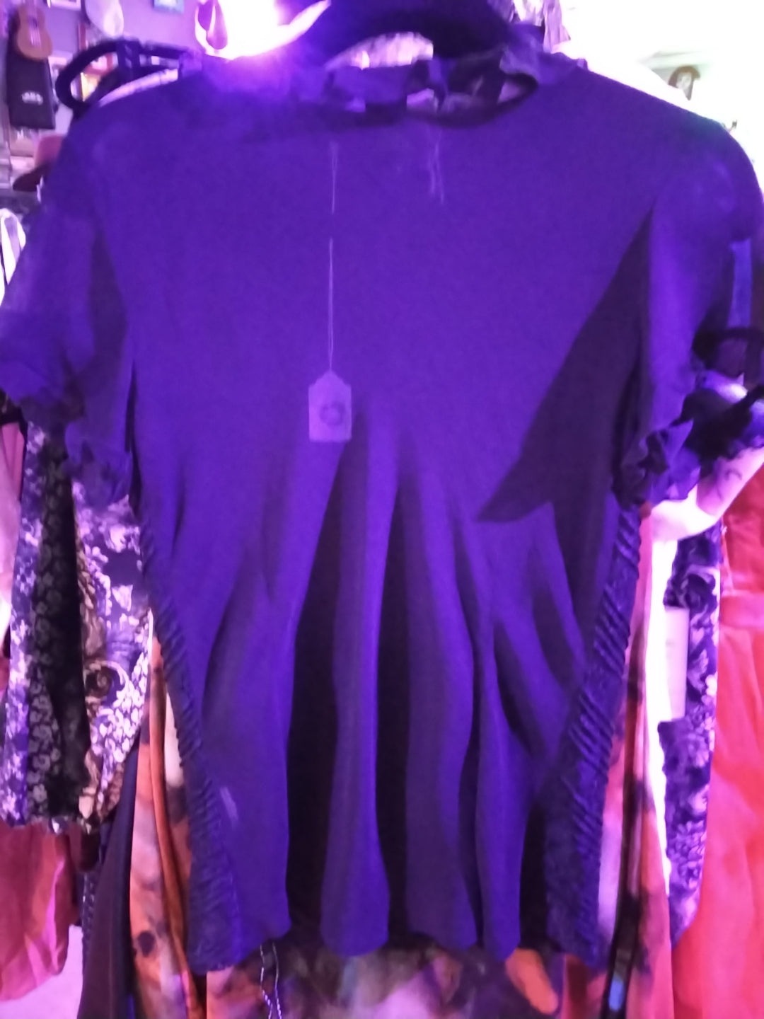 AKS Black Silk Top