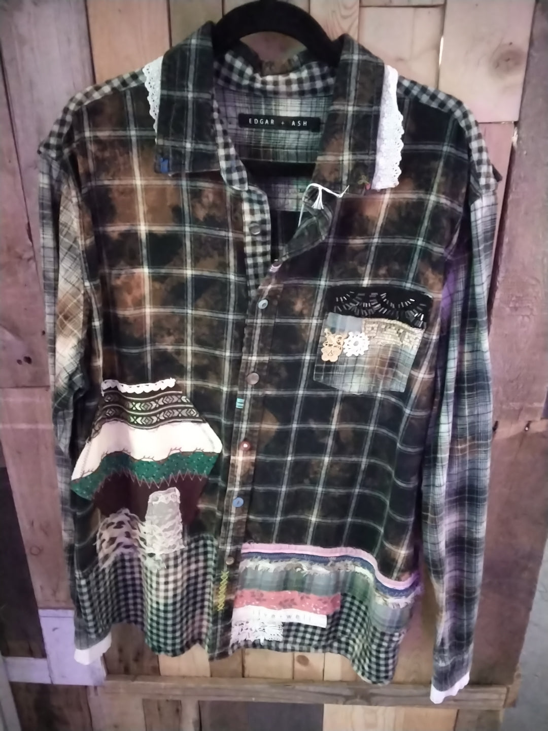 Boutique Edgar & Ash xl upcycled shirt