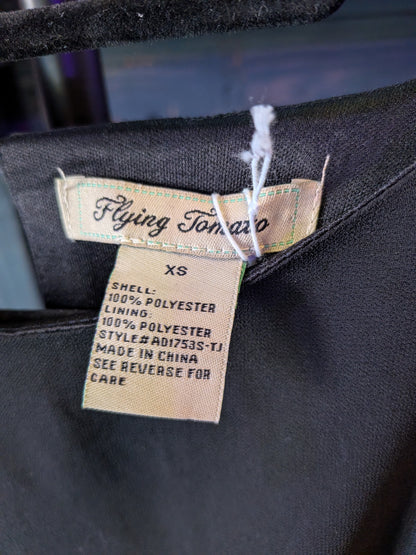 Flying Tomato XS Black Dress