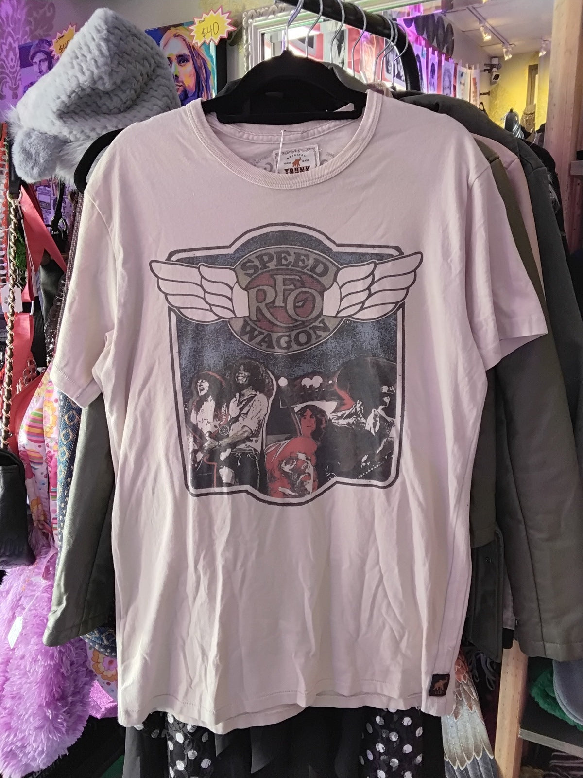 *RARE* RFO Speed Wagon Graphic Trunk Ltd. 2009 Band T-Shirt Beige M