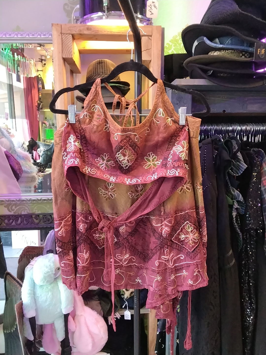 Shoreline one size 2pc boho top and skirt