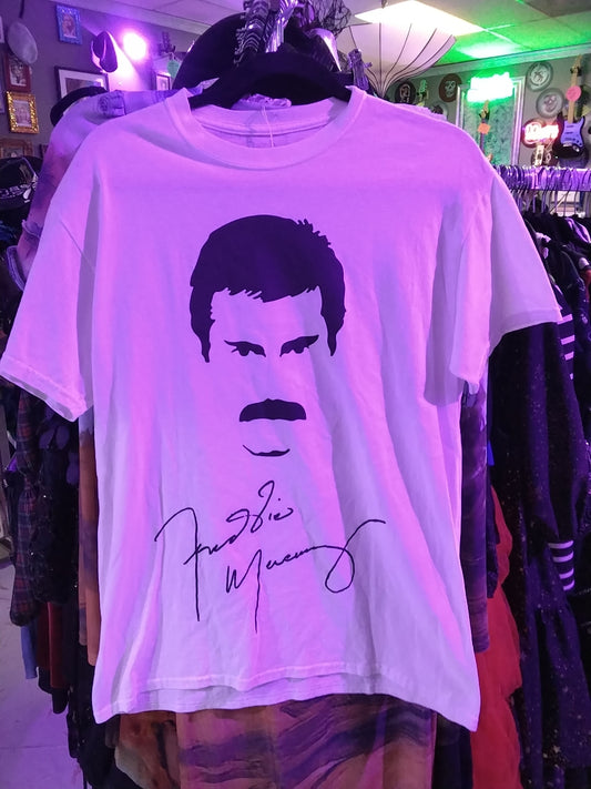 Freddy Mercury Medium White T-shirt