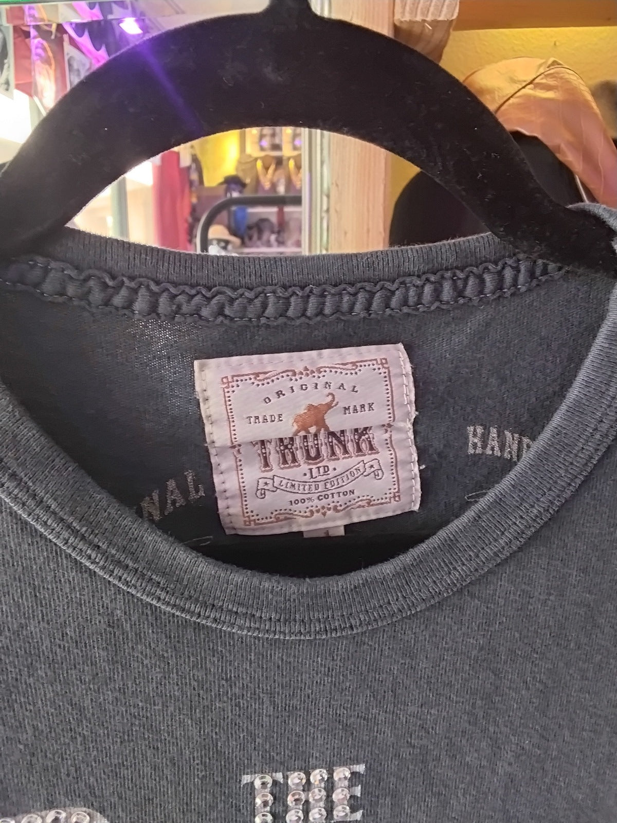 The Beatles "Here Come The Beatles" San Francisco Tour 1966 Trunk Ltd Limited Re-Issue Rhinestone Band T-Shirt Black 1 XS