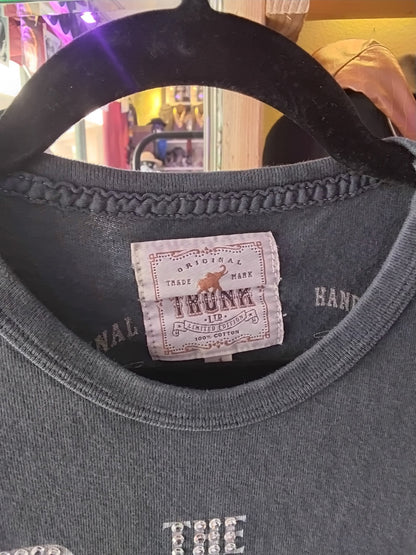 The Beatles "Here Come The Beatles" San Francisco Tour 1966 Trunk Ltd Limited Re-Issue Rhinestone Band T-Shirt Black 1 XS
