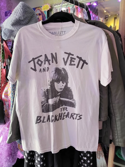 Joan Jett and the Blackhearts Graphic Band T-Shirt Beige S/M